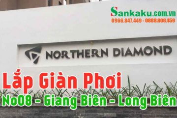 Lắp giàn phơi Sankaku căn 602 Northern Diamond Long Biên